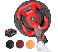 Electric Wall Plastering Machine, Self-Leveling Wall Plastering Machine Electric Concrete Cement Mortar with LCD Display, 9 Speeds Adjustable, Wall Plaster Smoothing Tools