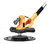 Electric Wall Plastering Machine with Detachable Telescopic Pole and LED Light for Smoothing Concrete Cement Surfaces, 2880W