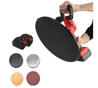Electric Wall Plastering Tool, Cement Wall Plastering Machine, Cordless Polishing Machine, Electric Plaster Mortar Cement Putty Trowel, Brushless Tool with 4 Trowel Discs (Red, 2 Batteries)