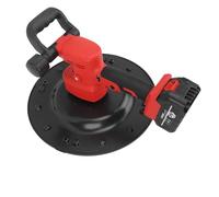 Electric Wall Polisher w/Upper Pallet/Sponge Tray/Sandpaper Handheld Smoothing Machine with 6 Gears & 40-300RPM Cement Mortar Putty Surface Large Diameter Walk Behind Trowel Power Float