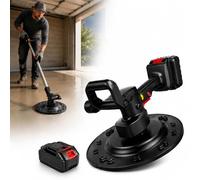 Electric Wall Sander, 1680W Cordless Concrete Finishing Machine with 38cm Grinding Disc, Telescopic Pole, 6 Speeds for Drywall and Cement Repair