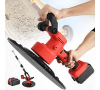 Electric Wall Smoothing Machine, 1680W Cordless Polishing Machine for Concrete Trowel and Cement Plastering, Dual Battery 15000mA, Efficient Wall Finishing Tool