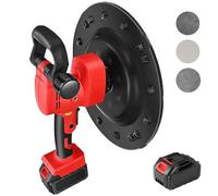 Electric Wall Smoothing Machine, Cordless Polishing Machine, 1680W Hand-Held Cement Plaster Finishing Tool, 6 Speed Adjustable, 200RPM, Battery Operated for Sanding and Polishing