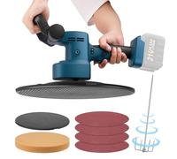 Electric Wall Smoothing Machine, Cordless Wall Mortar Finishing Machine with 7 Speeds, 3 in 1 Cement Paddle Mixer, Mortar Trowel & Wall Sander, Compatible with Makita 18V (No Battery)