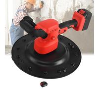 Electric Wall Smoothing Machine, Handheld Cordless Concrete Trowel with Brushless Lithium Battery, 6 Speed Settings, Ø380 mm Disc, 200 RPM for Wall & Floor Finishing