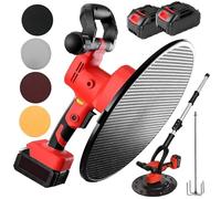 Electric Wall Smoothing Machine, Multifunctional Concrete Cement Mortar Trowel Mixing and Smoothing Polishing Machine, 80-200RPM 6 Speeds Adjustable for Wall Mortar Compaction Grinding