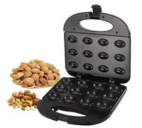 Electric Walnut Cake Maker Machine, Non Slip Feet, 12-Hole Non-Stick Maker with Double-Sided Heating for Mini Nut Waffles & Pastries