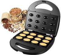Electric Walnut Cake Maker Waffle Makers, Walnut Cookie Mold Maker, Automatic Mini Nut Machine Baking Tool for Kitchen