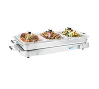 Electric Warming Plate, 9 L Food Warmer, Heat Container with Temperature Controller Up to 150 °C, 450 W Buffet Long Lasting Heat Retention