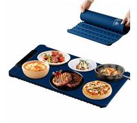 Electric Warming Tray, 65 * 40CM Portable Food Warming Tray, Full Surface Heating Rollable PortableSilicone Heating Mat, 10 Levels of Precise Temperature Control for Food, Home Dinners & Gatherings