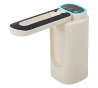 Electric Water Bottle Pump with Foldable Design to Maintain Clean Water, Quiet Operation, and Portable Battery Powered Convenience (White)