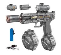 Electric Water Gun, 2026 New Automatic Water Gun Pistols, Long Range Motorized Water Guns, Large Capacity Water Squirt Guns with Multifunctional Lighting Effects for Summer Pool Beach Party