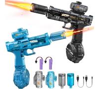 Electric Water Gun 2Pcs, Automatic Water gun High Powered Battery Water Pistol 320CC Aqua Blaster, Long Range Water Sprayer Squirt Guns For Kid Adult, Summer Pool Beach Party Toys Gifts