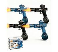 Electric Water Gun 4 Pack for Kids & Adults, Automatic Water Guns with Continuous Shooting, 7m Range, 320ml Tank, Fast Refill 30s, Rechargeable Water Blaster for Pool Beach Outdoor Summer Toys