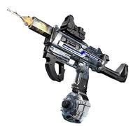 Electric Water Gun, 500CC Powerful Long Range Electric Water Gun, Automatic Water Absorption Burst Water Gun with Luminous Effects, Water Guns for Beach, Swimming Pool (Blue)