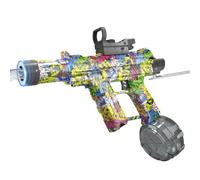 Electric Water Gun, 500ml High-Capacity Rechargeable Spray Gun with Mist & Stream Modes, 10M Shooting Range, Foldable Stock, LED Lights - Outdoor Summer Pool Beach Toy for Kids & Adults, A