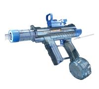 Electric Water Gun, 500ml High-Capacity Rechargeable Spray Gun with Mist & Stream Modes, 10M Shooting Range, Foldable Stock, LED Lights - Outdoor Summer Pool Beach Toy for Kids & Adults, B
