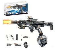 Electric Water Gun, Automatic Water Blaster with LED & Fast Charging, Powerful Water Gun Long Range, Durable Outdoor Water Gun for Adults Kids, Summer Pool Beach Party Essentials (Black)