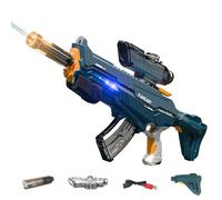 Electric Water Gun,Automatic Water Gun Pistols for Kids Adults,1420ML Powerful Water Gun, Lighting Effects Electric Water Blaster Outdoor Beach Pool Watergun Squirter Water Toys for Kids (Blue)