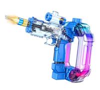 Electric Water Gun for Adults & Children, Automatic LED Water Pistol, 30ft Long Range, 750ml Long Distance Water Blaster for Summer Outdoor Pool & Garden Toys, Blue
