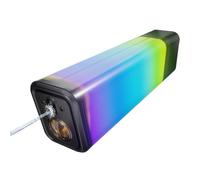 Electric Water Gun for Adults Kids, 1250ml High Capacity Automatic Water Blaster with 8-10M Range, Vibrant LED Lighting, Powerful Summer Pool and Beach Toy, Outdoor Water Fight Party (Black)