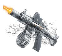 Electric Water Gun for Adults & Kids - 2026 Upgraded Automatic Water Pistol with LED Lights, 320ml Large Capacity, Leak-Proof Magazine - Perfect for Summer Garden, Pool, Beach & Party Battles
