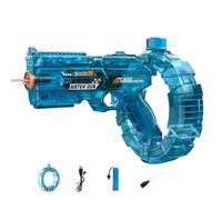 Electric Water Gun,High Power Battery Water Pistol with LED Lights,New Automatic Water Gun Pistols,Rechargeable,Summer Outdoor Swimming Pool Beach Party Water Blaster Toy for Children & Adult (blue)