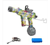 Electric Water Gun Kids, Full Automatic Electric Squirt Gun with 10m Range, 500cc Rechargeable Battery Water Toy with Automatic Suction, for Pool Parties, Garden, Water Parks Outdoor (Black)