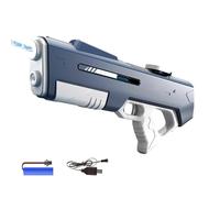 Electric Water Gun Kids, Full Automatic Electric Squirt Gun with 8-10m Range, 500cc Rechargeable Battery Water Toy with Automatic Suction, for Pool Parties, Garden, Water Parks Outdoor (blue)