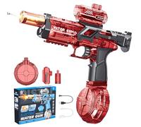 Electric Water Gun,Water Pistols,2026 Extra Large Version,500ml Water Tank,LED Flash Effect & Simulated Recoil,26ft Range,Summer Gift for Adults, Teens & Kids (Red)