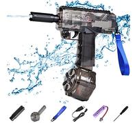 Electric Water Guns, Water Soaker Gun Toy for for Kids Ages 8-12, Automatic Squirt Guns Up to 32 FT Range, Summer Pool Beach Party Water Squirter for Kids & Adults (Grey)