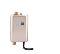 Electric Water Heater 3000W Mini Tankless Instant Hot Water Heater System for Bathroom Kitchen Household Compact and Durable(Golden)