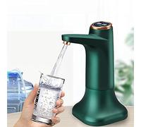 Electric Water Pump, Drinking Water Pump, USB Charging Bottled Water Pump, Universal Automatic Water Pump, Portable Water Dispenser for Home Office Indoor and Outdoor Camping (Green)