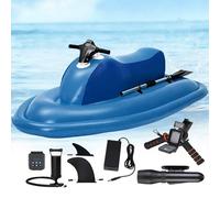 Electric Water Scooter - Inflatable Kayak with Underwater Propeller, Brushless Motor, Remote Control, 3-11 km/h Speed, 35-180 Min Runtime for Fishing and Coastal Activities