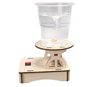 Electric Water Vortex Science Experiments Kit for Kids - DIY Wooden Swirl Model with Motorized Base | STEM Science Kits Educational Building Projects for Boys & Girls Ages 8-14 Classroom Learning