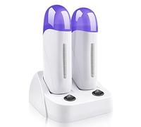 Electric Wax Heater Double Depilatory Roll Waxing Warmer Machine for Hair Removal on Wax Heater for Women and Men