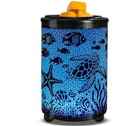 Electric Wax Melt Warmer PTC Heating Plate with 7 Colors LED Changing Light Wax Warmer Fragrance Wax Burner for Home Office Gifts & Decor(Seaworld)