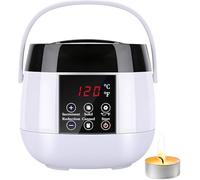 Electric Wax Melter, Candle Maker, 100W Candle Wax Furnace, LED Display And Aluminum Pot, Adjustable Temperature, Fast Heating, Maximum Temperature 120°C, Handmade(A)