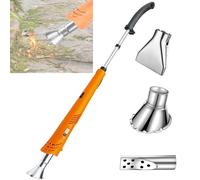 Electric Weed Burner, 2000W Professional Tool with 2 Nozzles, 650°C Max Temperature for Patio, Garden and Driveway