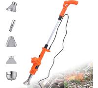 Electric Weed Burner, 2000W Thermal Weeder Tool with 5 Nozzles, 500 L/min Air Flow, Adjustable Temperature 80-650℃ for Weeding, Lawn Care and Ice Melting