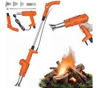 Electric Weed Burner - 3-in-1 Thermal Weeding Stick with Nozzles for Flame Weeding, Roofing, and Ice Melting, Heats up to 650℃, Air Flow: 500 L/min