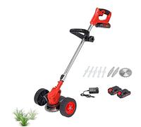 Electric Weed Puller, 850W Portable Garden Tool with Wheels - Adjustable and Rotatable for Easy Cleaning of Lawns, Patios, and Driveways - Long Handle Design