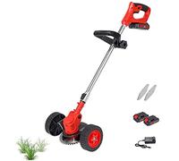 Electric Weed Puller, 850W Portable Garden Tool with Wheels - Adjustable and Rotatable for Easy Cleaning of Lawns, Patios, and Driveways - Long Handle Design