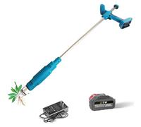 Electric Weed Puller Tool, Long Handle Weeder with Steel Claw Head, Stand Up Gardening Tool, Battery Powered for Lawn and Garden