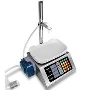 Electric Weighing Bottle Filler, Peristaltic Pump Liquid Filling Machine 1-50ml, 90ml/min with Adjustable Height 0-15cm