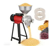 Electric Wet and Dry Grinder 3000W Molino para Moler Maiz with Funnel Thickness Adjustable Grain Mill for Soy Milk Tofu Corn Rice Wheat Feed Machine 140mm Discs