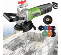 Electric Wet Polisher Grinder, 800W Hand-Held Water Injection Stone Polishing Machine, 6 Gears, Cement Floor Marble Polishing Machine, for Stonemasons Type3