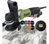 Electric Wet Polisher Grinder 800W Hand-Held Water Injection Stone Polishing Machine 6 Gears Cement Floor Marble Polishing for Stonemasons