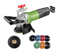 Electric Wet Stone Polisher, 800W Variable Speed Grinder Buffing Machine, Countertop Concrete Polisher with Diamond Polishing Pads