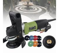 Electric Wet Stone Polisher Grinder, Hand-Held Water Injection, 6 Gears, for Polishing Marble, Granite, Cement Floors